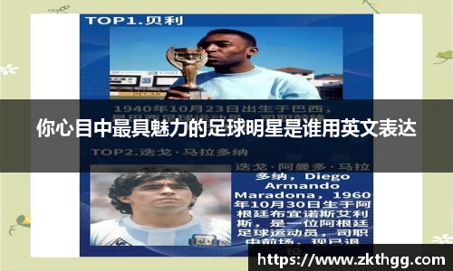 你心目中最具魅力的足球明星是谁用英文表达